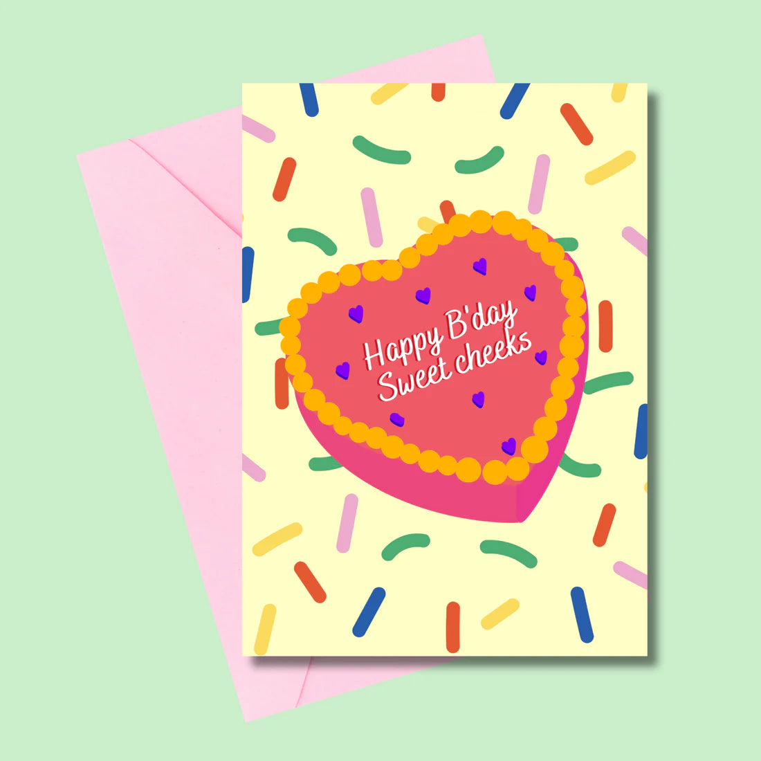 Cards - "Happy B'day Sweet Cheeks"