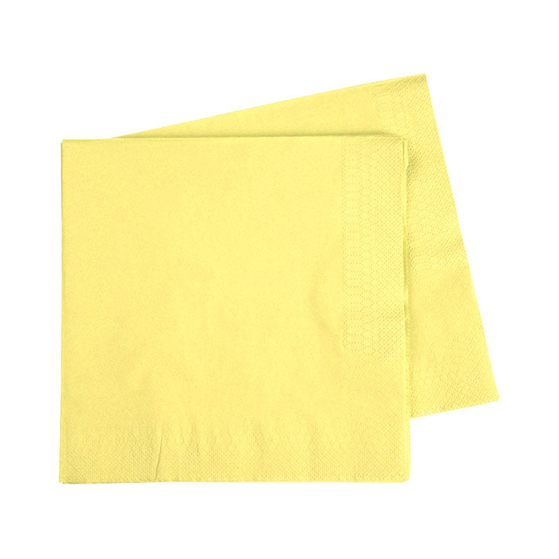 Lunch Napkins - Pastel Yellow