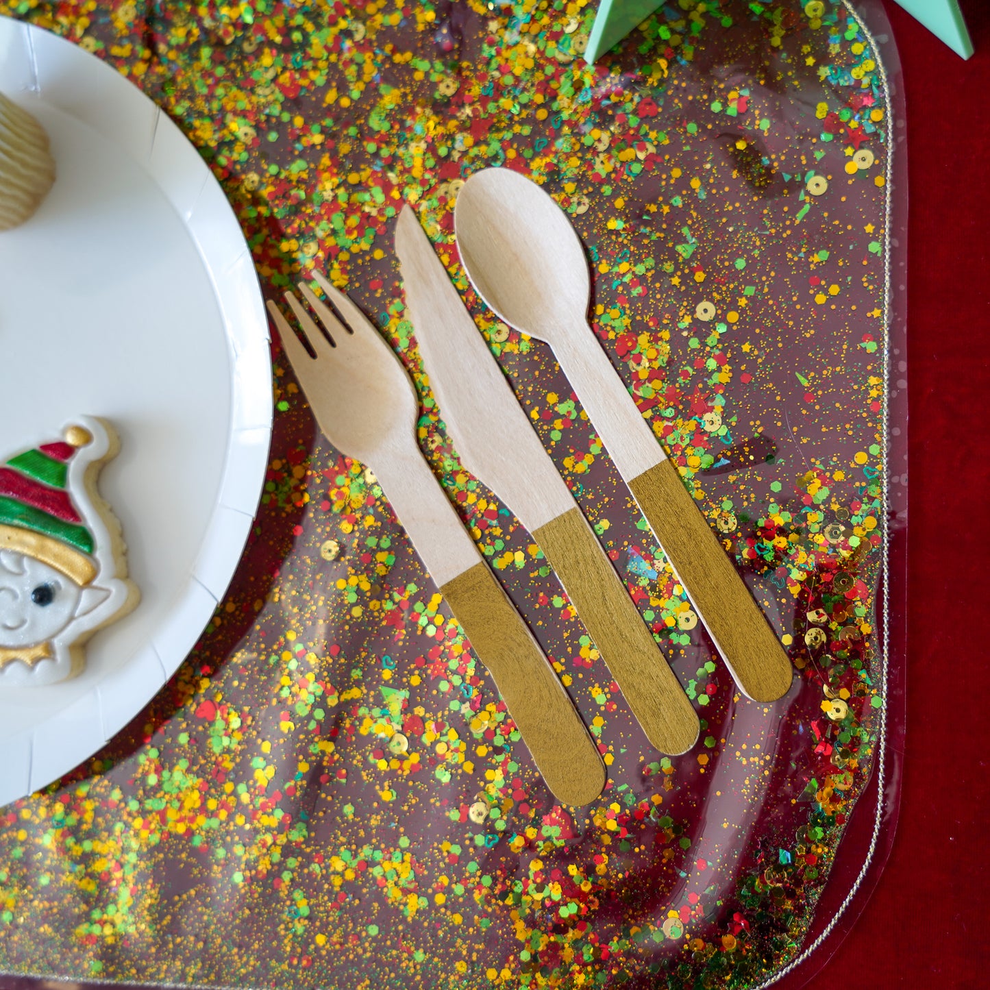 Christmas Confetti Placemats - TRADITIONAL