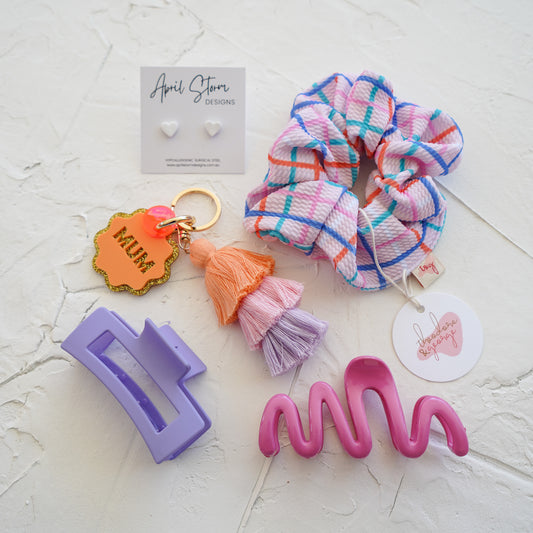 Boujee Mumma Gift Pack - Lilac Plaid