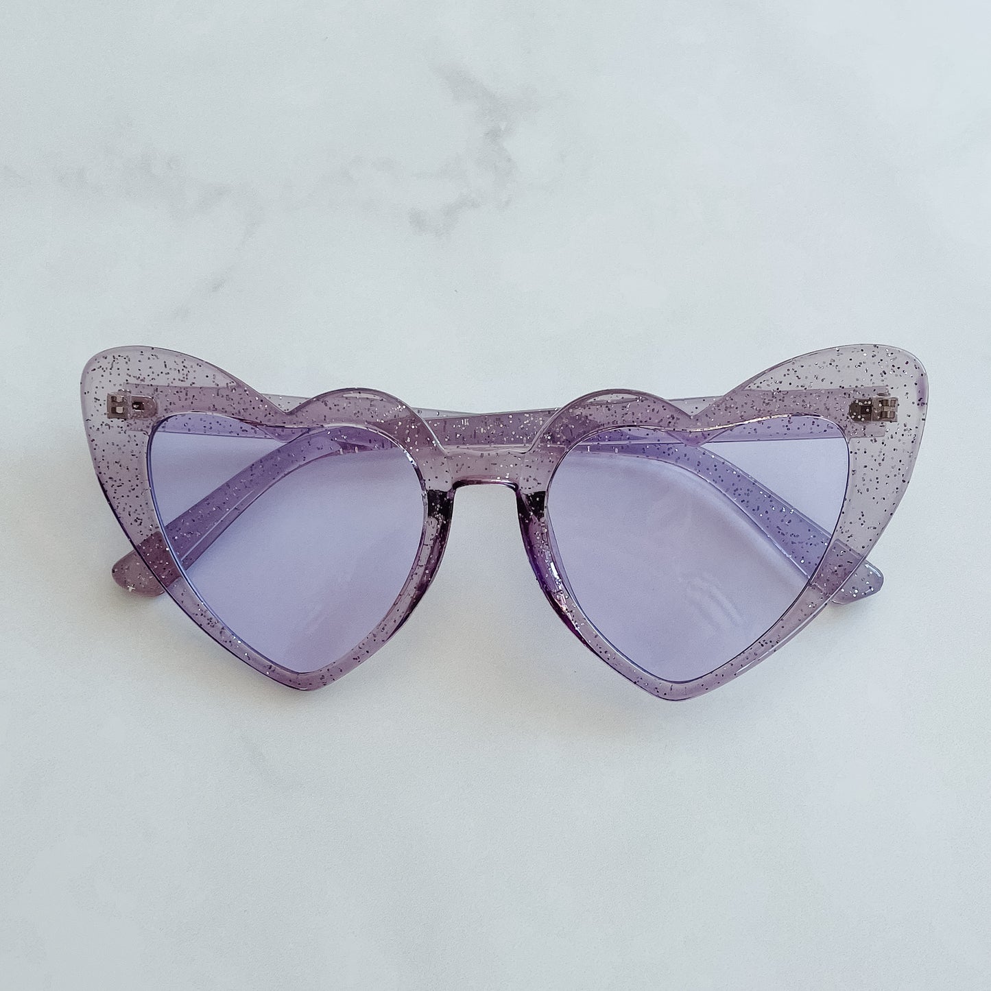 Heart Sunglasses - Purple