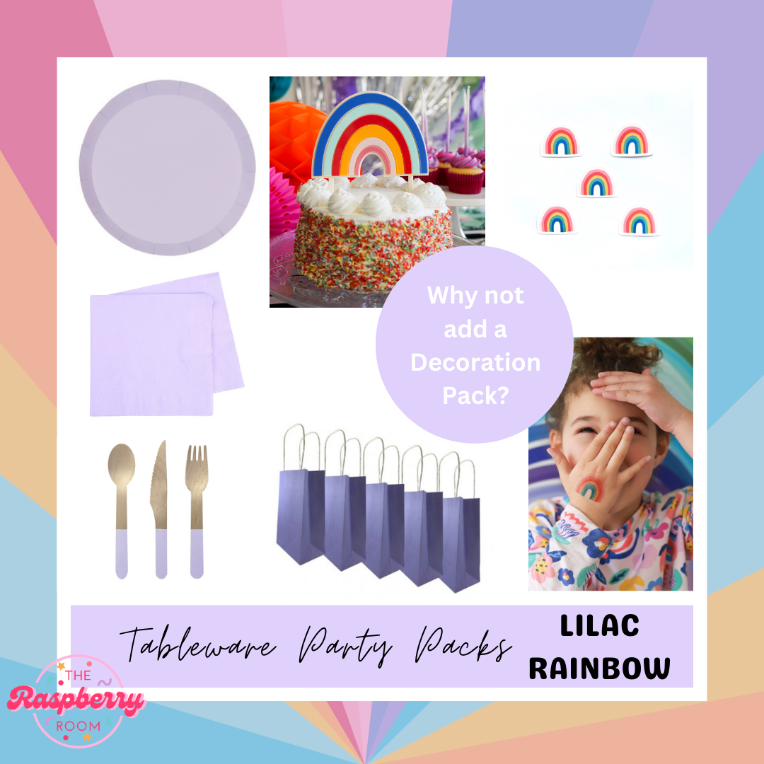 Tableware Party Pack - RAINBOW