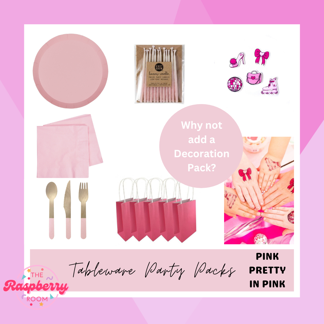 Tableware Party Pack - PRETTY IN PINK