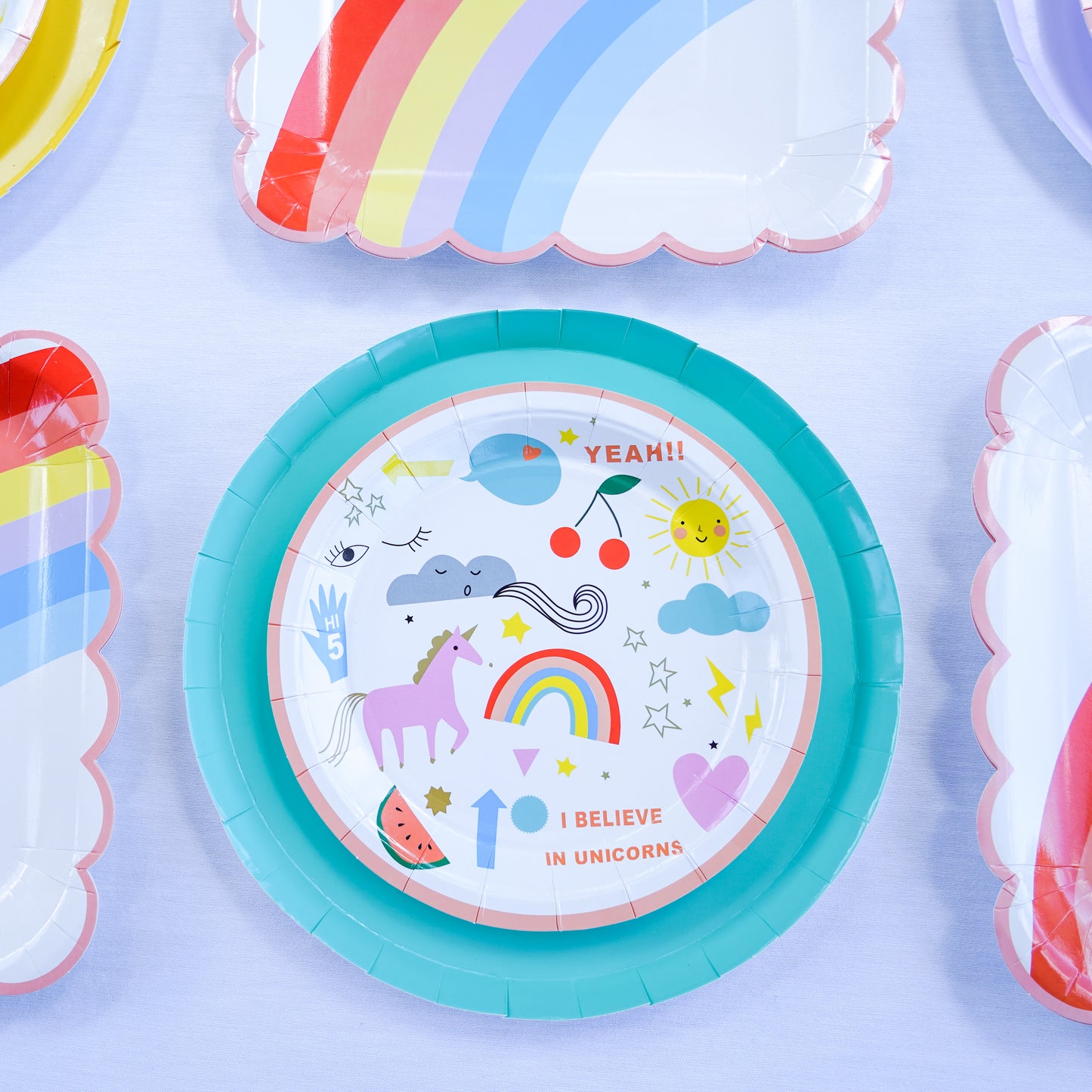 Dessert Plates - Rainbow