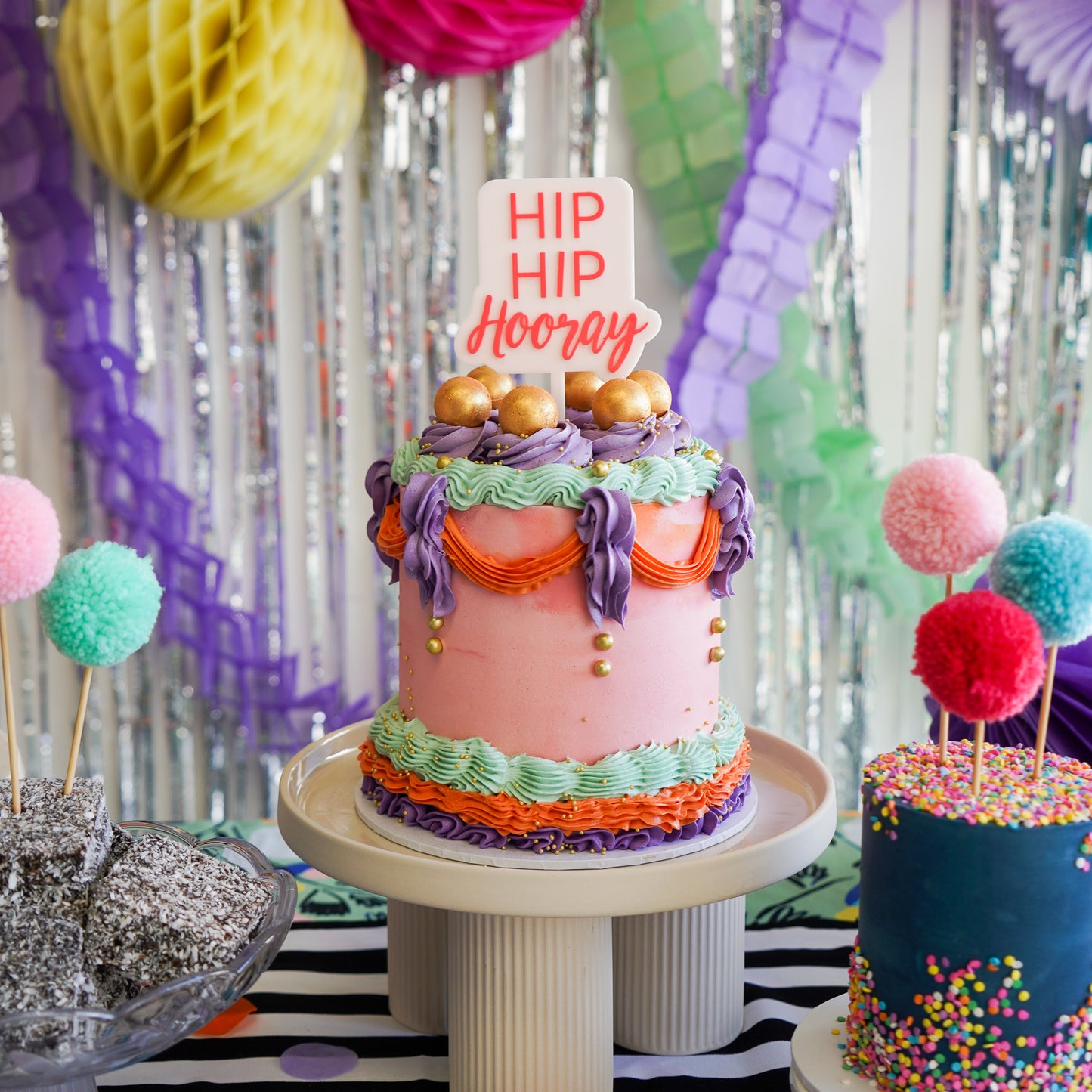 Cake Topper -  Hip Hip Hooray
