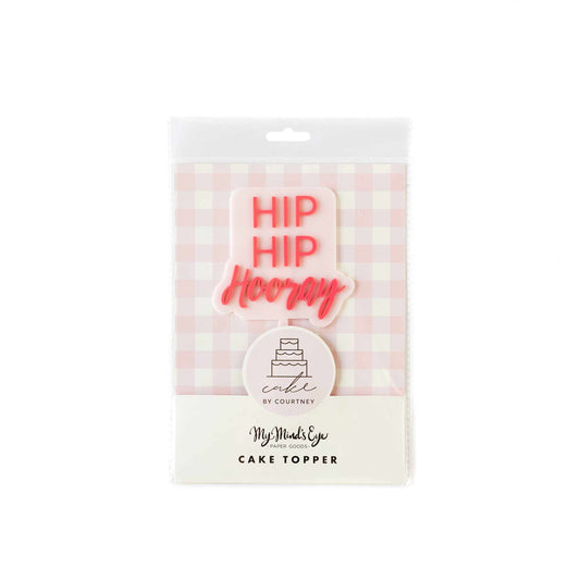 Cake Topper -  Hip Hip Hooray