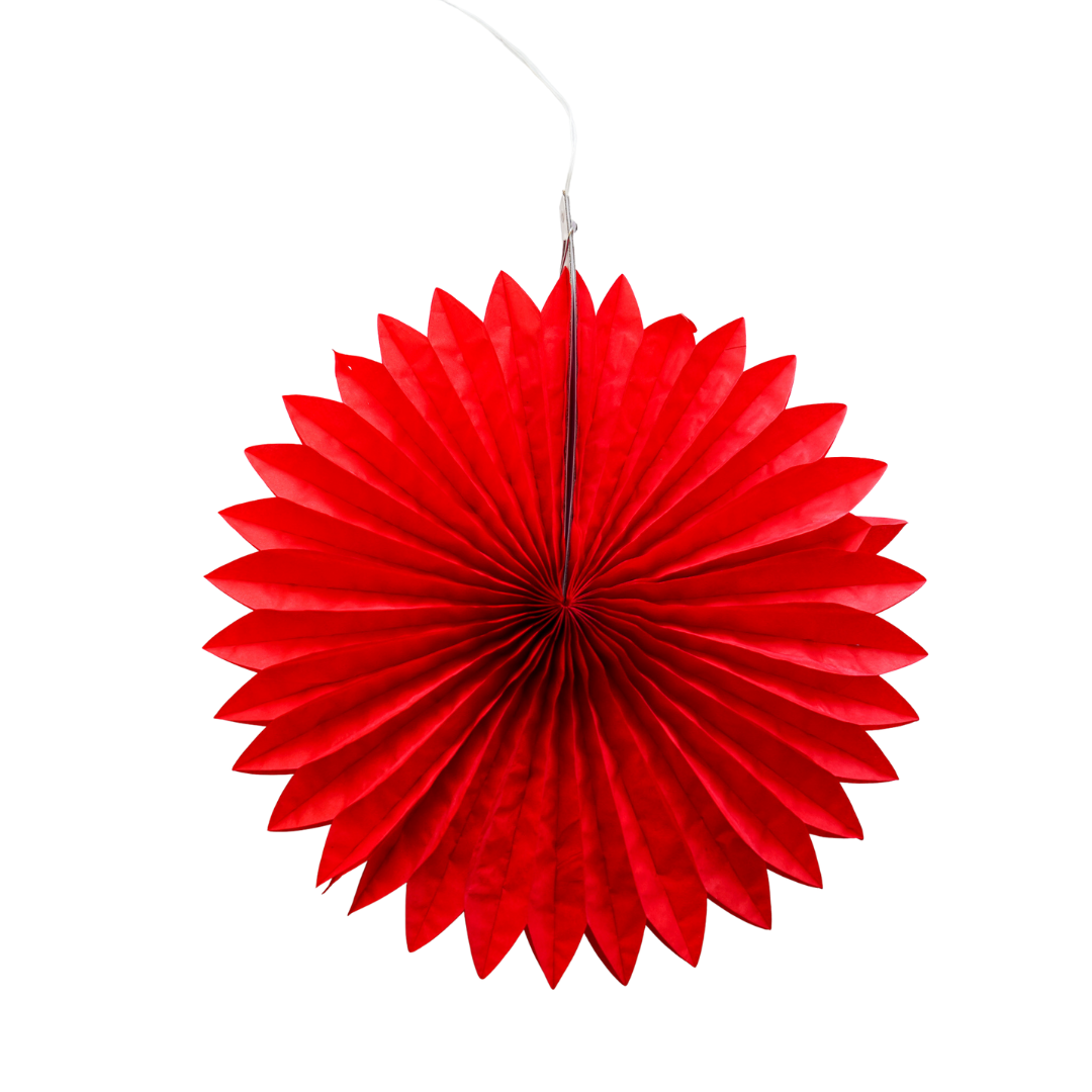 Honeycomb Fans - Red