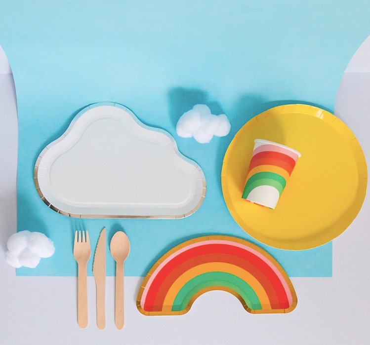 Dinner Plate - Chasing Rainbows Cloud
