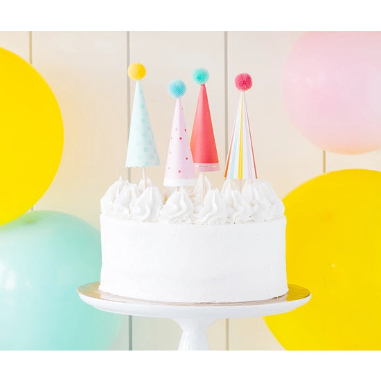 Cake Topper - Party Hats