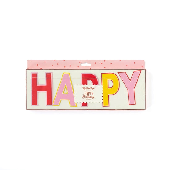 Banners - Happy Birthday PINK